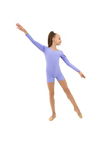 Costum p/u gimnastica Grace Dance Gymnastic leotard long sleeve with shorts