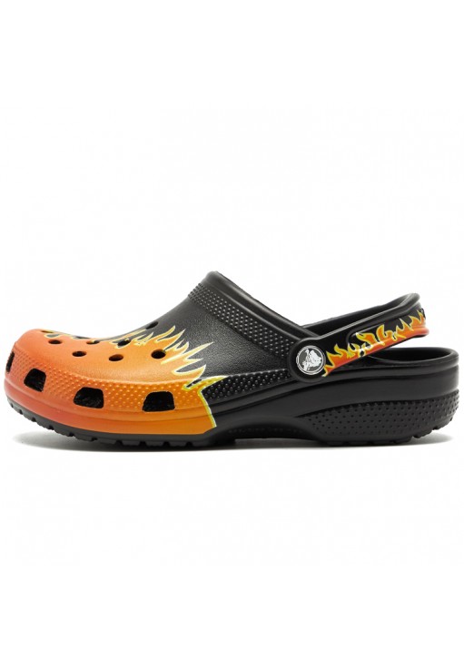 Slapi Crocs Classic Flames Clog T