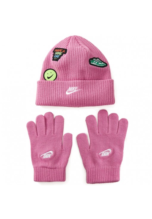 Набор Шапка + перчатки Nike NAN PATCH PEAK BEANIE SET