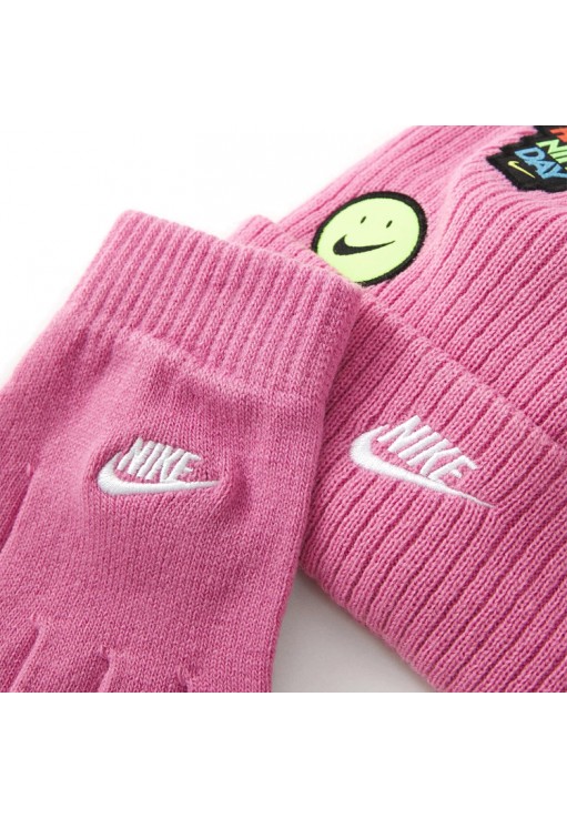 Набор Шапка + перчатки Nike NAN PATCH PEAK BEANIE SET