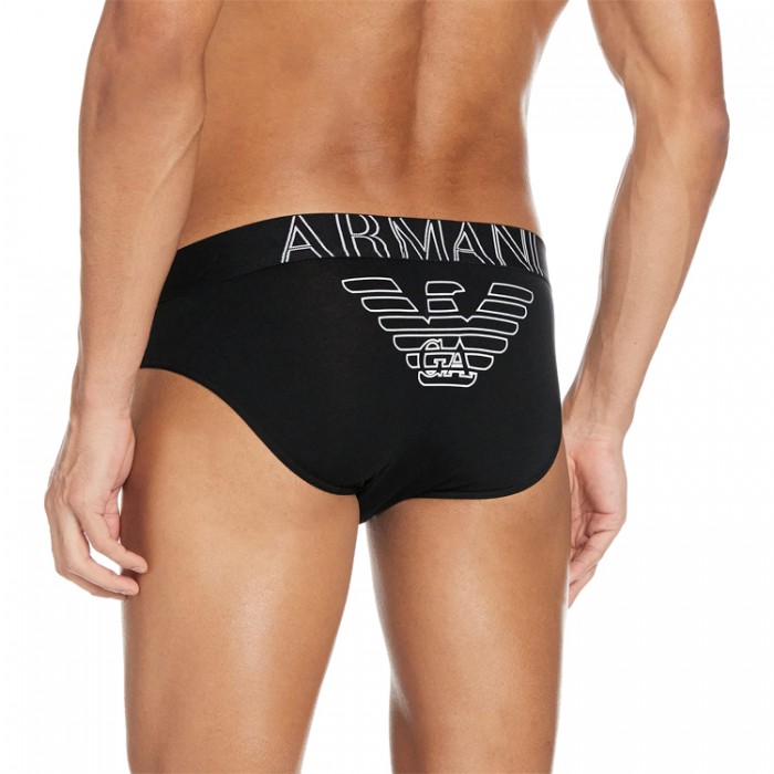 Белье EA7 EMPORIO ARMANI KNIT BRIEF CC735-110814-BLACK - 2