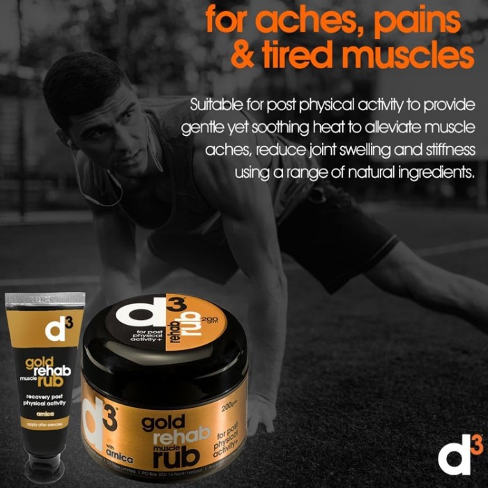 Разогревающий крем d3 Muscle Rehab Rub POST GRUB200GDR - 4