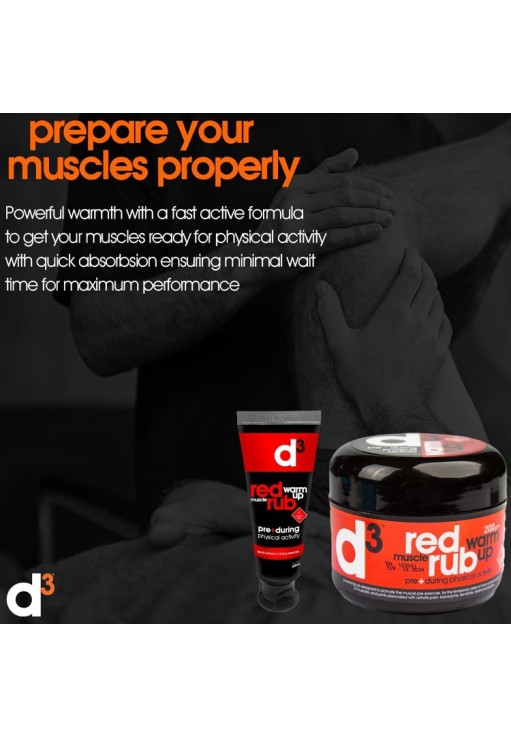 Разогревающий крем d3 Muscle Warm-Up Rub PRE