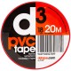 Лента ПВХ маркировочная d3 PVC Sports Tape 18mm PVC01820RDS