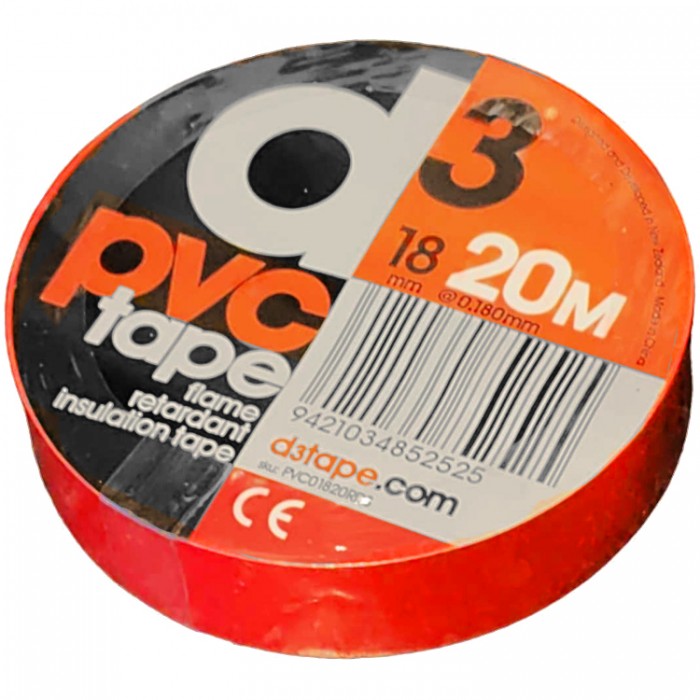 Лента ПВХ маркировочная d3 PVC Sports Tape 18mm PVC01820RDS - 2