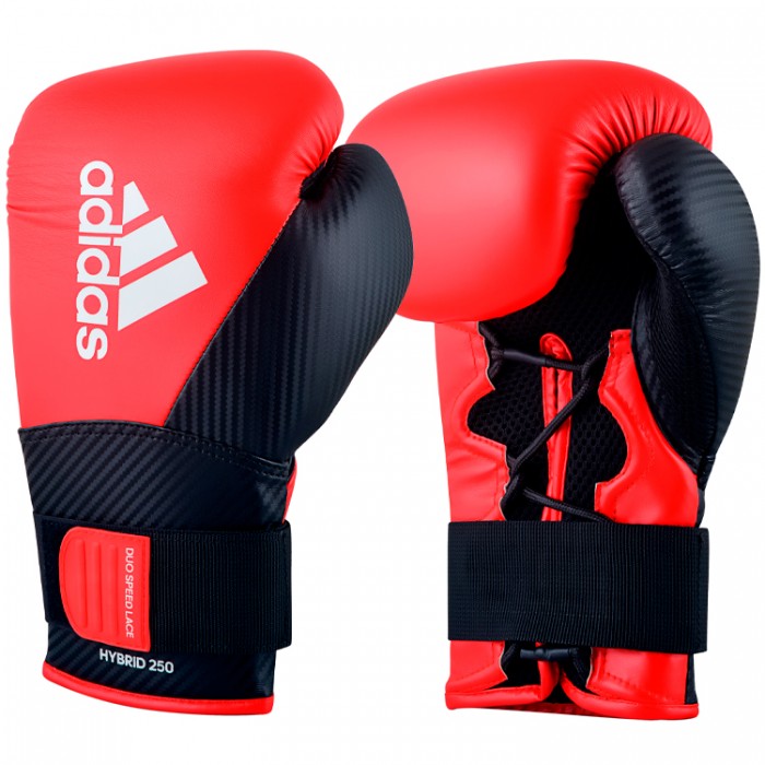 Manusi pentru box Adidas Combat Hybrid 250 ADIH250-BLKRED