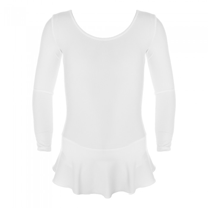 Купальник гимнастический с юбкой Grace Dance Gymnastic leotard with skirt 8713-WH1