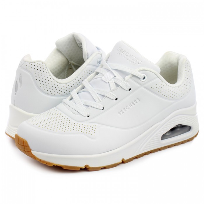 Кроссовки Skechers Uno 73690-WHT - изображение №3