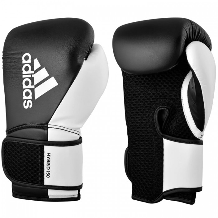 Manusi pentru box Adidas Combat Hybrid 150 ADIH150TG-BLKWHT
