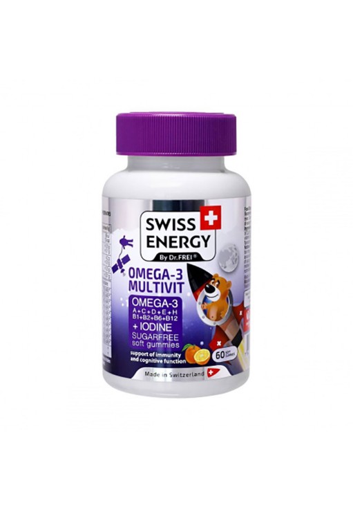 Витамины Swiss Energy Swiss Energy OMEGA-3 MULTIVIT jeleuri gumate N60