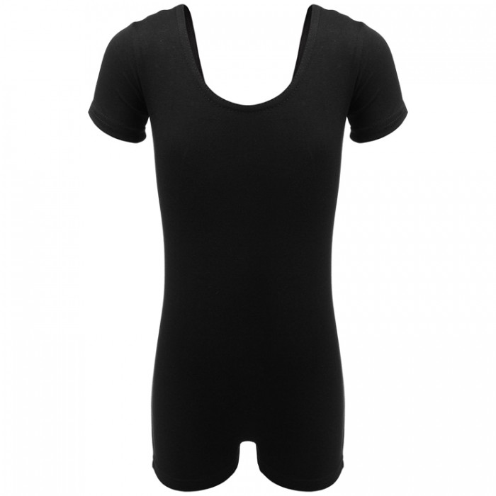 Купальник гимнастический Grace Dance Gymnastic leotard short sleeve with shorts 14316-BK2