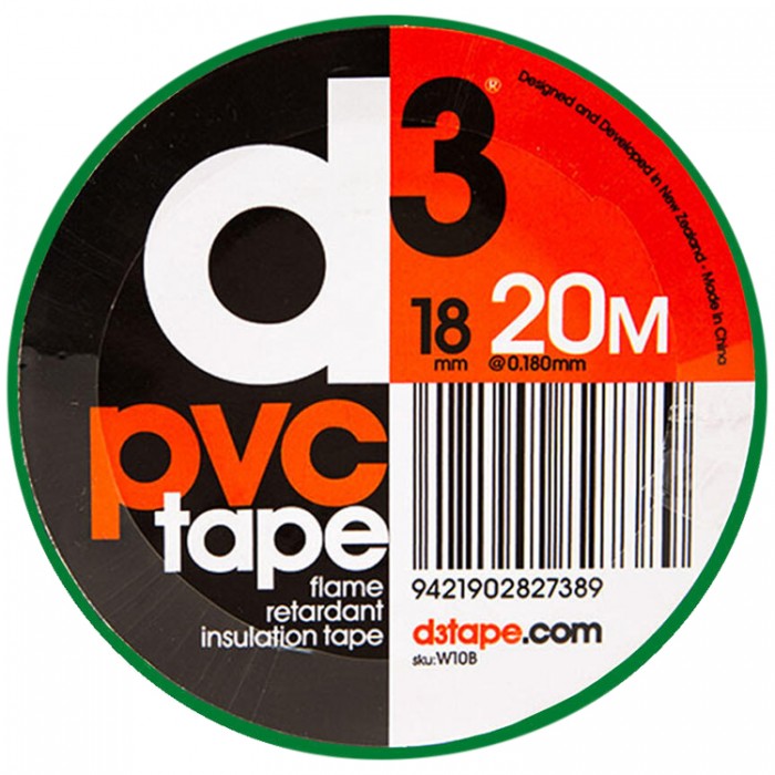Лента ПВХ маркировочная d3 PVC Sports Tape 18mm PVC01820GNS