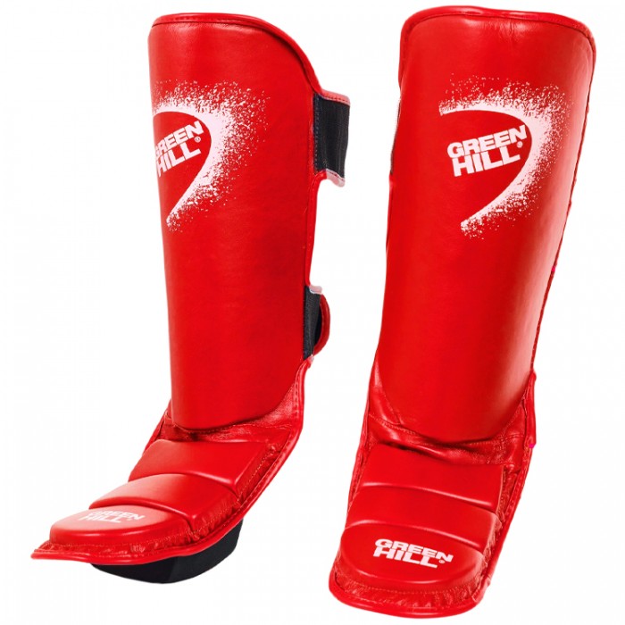 Protectia gleznei pentru Karate Green Hill Shin Pad Pride SIP-2505-RD