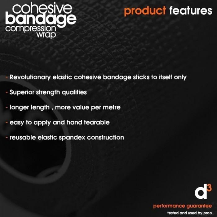Banda de compresie d3 Cohesive Compression Wrap 50mm CO05010ORR - 4