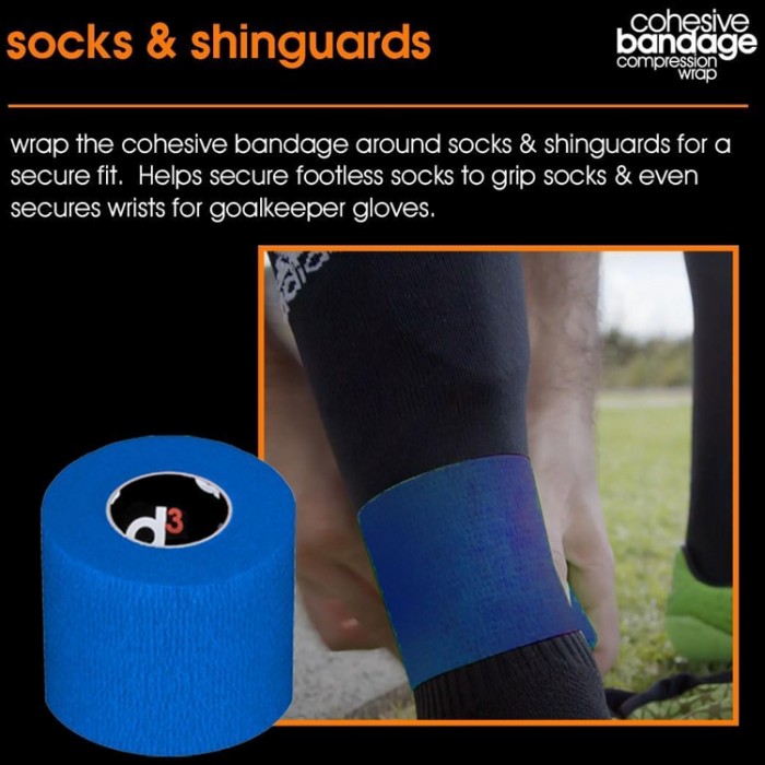 Banda de compresie d3 Cohesive Compression Wrap 50mm CO05010ORR - 5