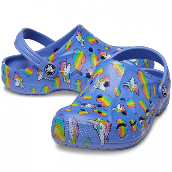 Slapi Crocs Baya Graphic Clog 2068144RV - imagine №5