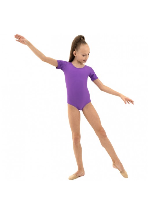 Costum p/u gimnastica Grace Dance Gymnastic leotard short sleeve