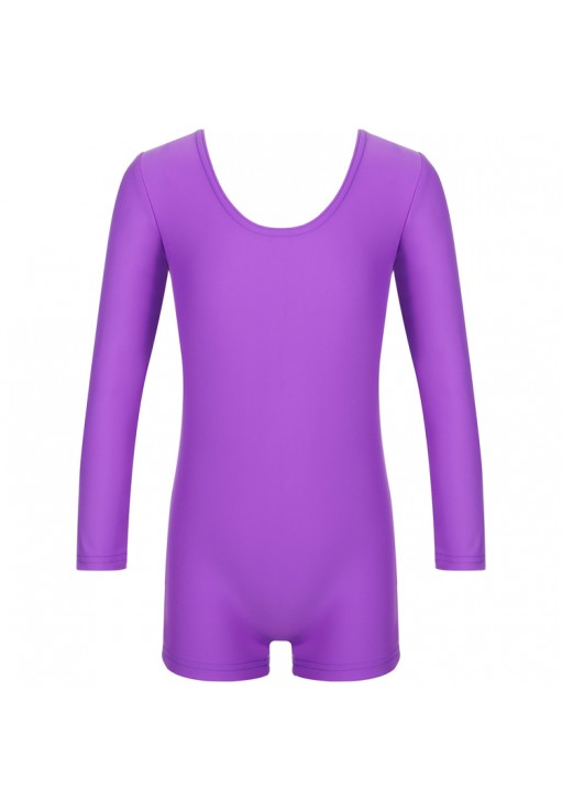 Costum p/u gimnastica Grace Dance Gymnastic leotard long sleeve with shorts