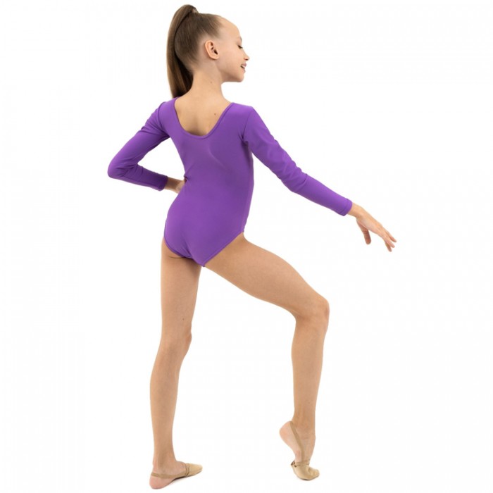 Costum p/u gimnastica Grace Dance Gymnastic leotard long sleeve 92473-VT1 - 5