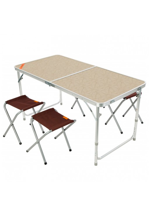 Set mobila 1 masa + 4 scaune Outventure Table+4 stools set