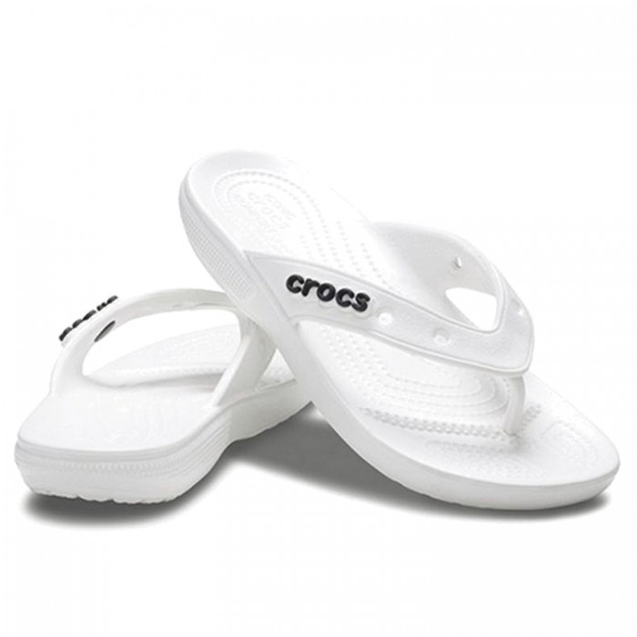 Шлепанцы Crocs Classic Flip 207713-WHITE - изображение №2
