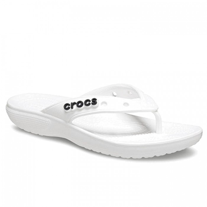 Шлепанцы Crocs Classic Flip 207713-WHITE - изображение №5