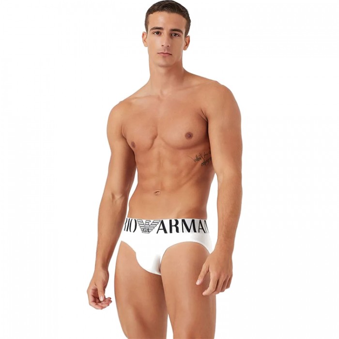 Lenjerie EA7 EMPORIO ARMANI KNIT BRIEF CC716-110814-WHITE