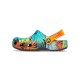 Шлепанцы Crocs Classic pool Party Clog Kids 207826-BLACKMULTI