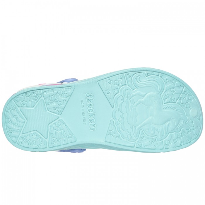 Slapi Skechers UNICORN DREAMER 308400L-AQUA - imagine №3