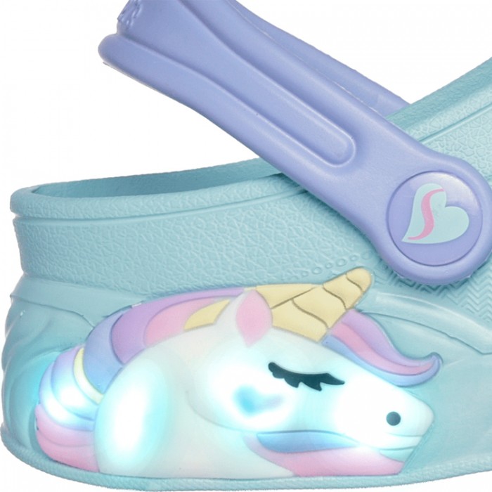 Шлепанцы Skechers UNICORN DREAMER 308400L-AQUA - изображение №5