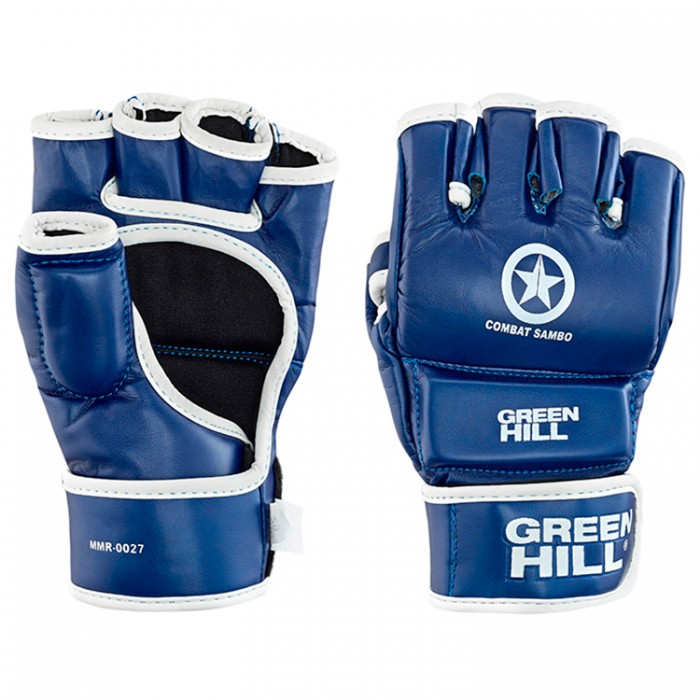 Перчатки для MMA Green Hill Combat Sambo Gloves MMR-0027CS-BLUE
