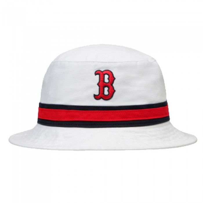 Panama 47 Brand STRIPED BUCKET BOSTON RED SOX B-SDBKT02GWF-WH