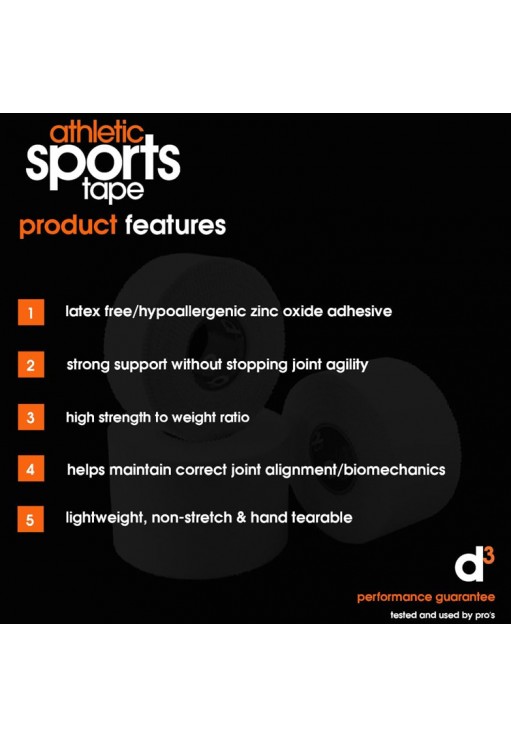 Тейп спортивный d3 AST Athletic Strapping 25+12.5mm DualPK