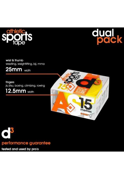 Тейп спортивный d3 AST Athletic Strapping 25+12.5mm DualPK