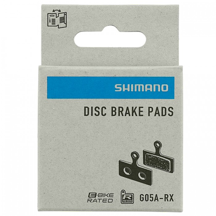 Тормозные дисковые колодки SHIMANO RESIN PAD W/O FIN (G05A-RX) EBPG05ARXA - 2