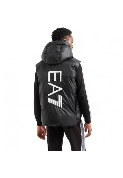 Vesta EA7 EMPORIO ARMANI REVERSIBLE VEST WITH HOOD