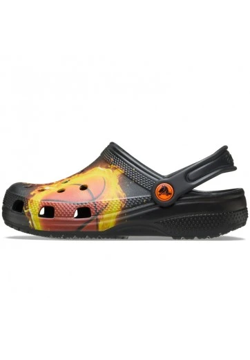 Slapi Crocs Classic Flaming Bball Clog K