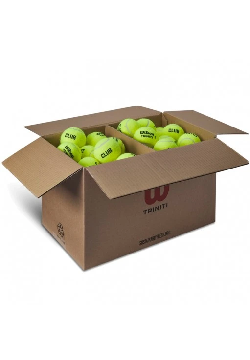 Set mingi pentru tenis 72 buc Wilson TRINITI CLUB TBALL 72 BALL BOX