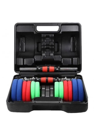 Set gantere si bara LINUO dumbbell-05