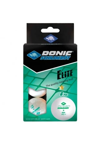 Set mingi tenis de masa 6 buc Donic Elite 1 Star 40+