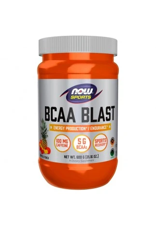 Предтренировочный комплекс Now Sports BCAA Blast Powder, Tropical Punch Flavor