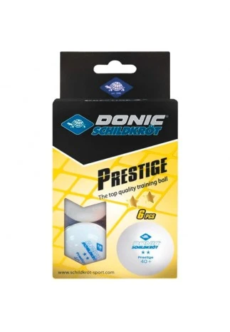 Set mingi tenis de masa 6 buc Donic Prestige 2 Star 40+