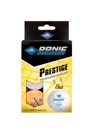 Set mingi tenis de masa 6 buc Donic Prestige 2 Star 40+