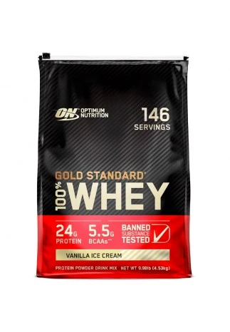 Proteine din zer Optimum Nutrition Gold Standard 100% WHEY Vanilla Ice Cream 10lb