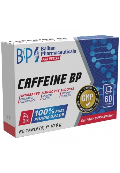 Energizant Balkan Pharmaceuticals CAFFEINE BP tablets N60