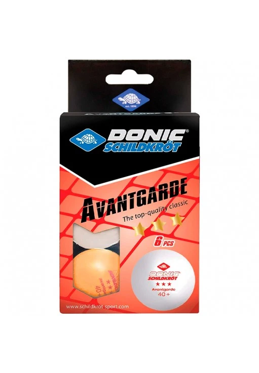 Set mingi pentru tenis de masa 6 buc Donic 3-Star Exclusive Poly 40+ Ball