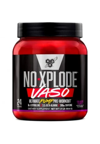 Предтренировочный комплекс BSN No xplode Vaso ultimate pump pre-workout Grape Fury 1.11lb
