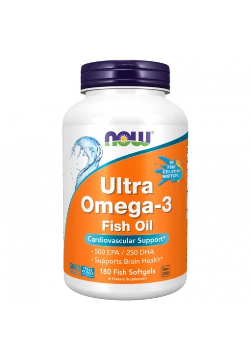 Витамины Now Foods ULTRA OMEGA 3 FISH OIL   180 SGELS