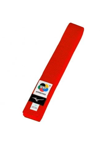 Пояс каратэ Mizuno WKF red belt RB