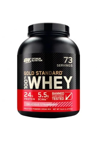 Сывороточный протеин Optimum Nutrition Gold Standard 100% WHEY Strawberry 5lb